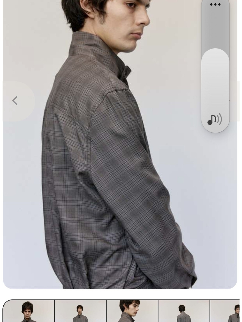 Our Legacy Gray Plaid Lightweight Shirt Jacket